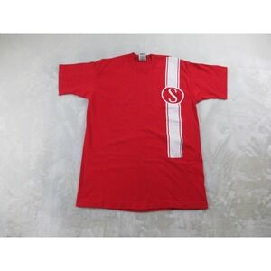 VINTAGE Fruit Of The Loom Shirt Mens Large Red Schwinn Bike Bicycle Casual 02*